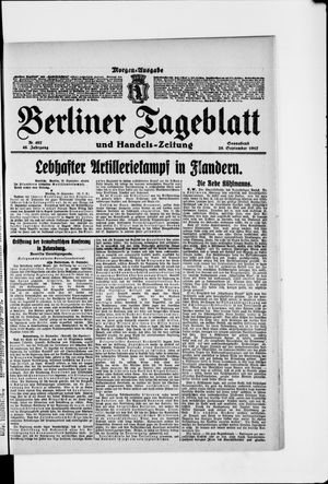 Berliner Tageblatt und Handels-Zeitung vom 29.09.1917