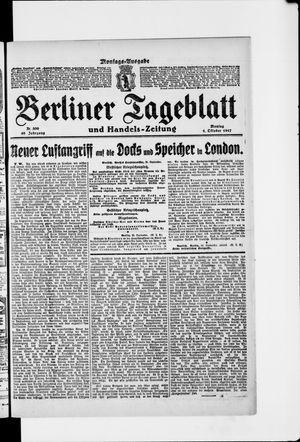 Berliner Tageblatt und Handels-Zeitung vom 01.10.1917