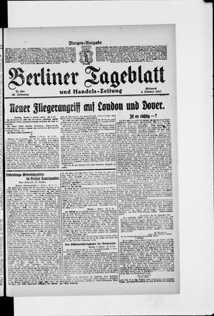 Berliner Tageblatt und Handels-Zeitung vom 03.10.1917