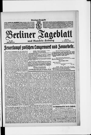 Berliner Tageblatt und Handels-Zeitung vom 08.10.1917