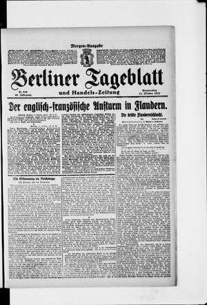Berliner Tageblatt und Handels-Zeitung vom 11.10.1917