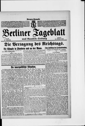 Berliner Tageblatt und Handels-Zeitung vom 12.10.1917