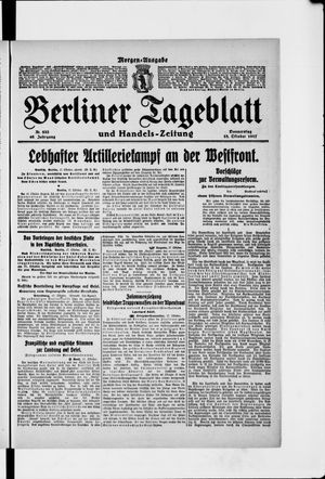 Berliner Tageblatt und Handels-Zeitung vom 18.10.1917