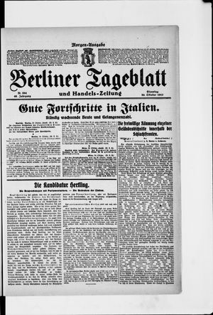 Berliner Tageblatt und Handels-Zeitung vom 30.10.1917