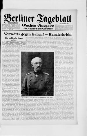 Berliner Tageblatt und Handels-Zeitung vom 31.10.1917