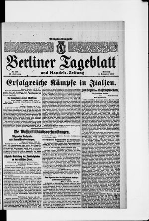 Berliner Tageblatt und Handels-Zeitung vom 05.12.1917