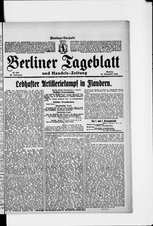 Berliner Tageblatt und Handels-Zeitung on Dec 10, 1917
