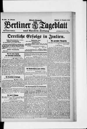 Berliner Tageblatt und Handels-Zeitung vom 12.12.1917