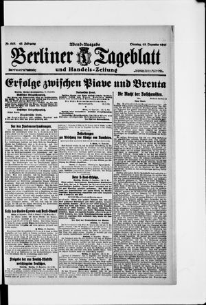 Berliner Tageblatt und Handels-Zeitung vom 18.12.1917