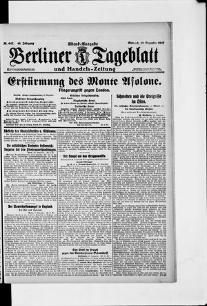 Berliner Tageblatt und Handels-Zeitung vom 19.12.1917