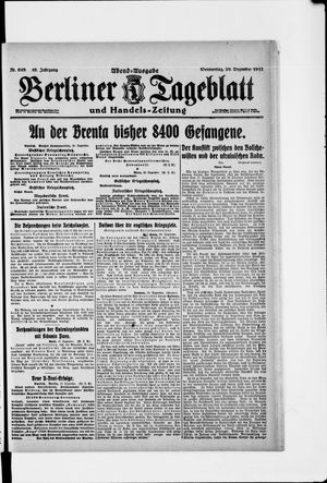 Berliner Tageblatt und Handels-Zeitung on Dec 20, 1917