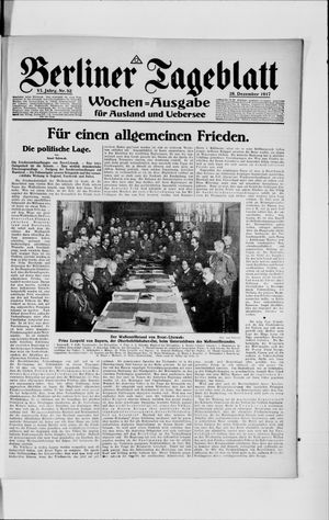 Berliner Tageblatt und Handels-Zeitung vom 28.12.1917