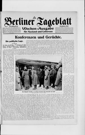 Berliner Tageblatt und Handels-Zeitung vom 16.01.1918
