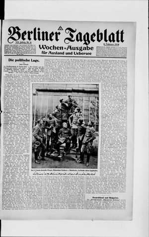 Berliner Tageblatt und Handels-Zeitung vom 06.02.1918