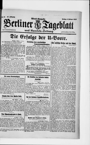 Berliner Tageblatt und Handels-Zeitung vom 08.02.1918