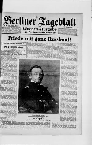 Berliner Tageblatt und Handels-Zeitung vom 06.03.1918