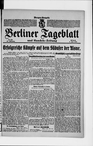 Berliner Tageblatt und Handels-Zeitung vom 05.06.1918