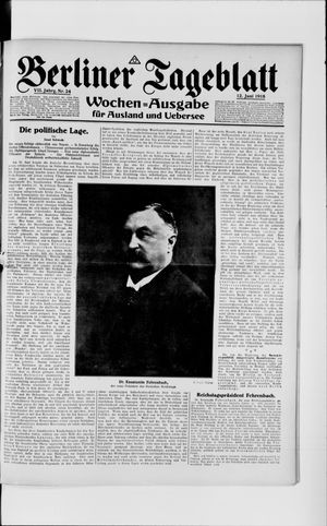 Berliner Tageblatt und Handels-Zeitung vom 12.06.1918