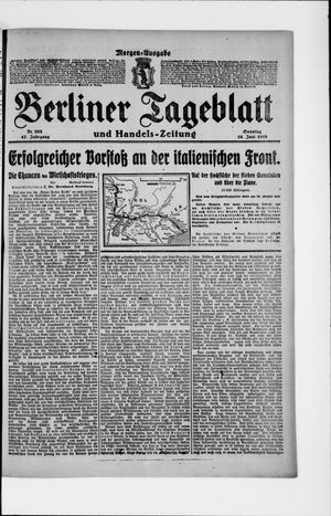 Berliner Tageblatt und Handels-Zeitung vom 16.06.1918