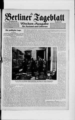 Berliner Tageblatt und Handels-Zeitung vom 26.06.1918