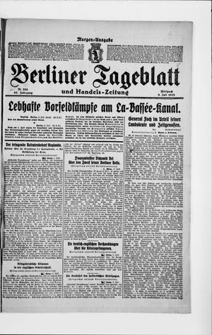 Berliner Tageblatt und Handels-Zeitung on Jul 3, 1918
