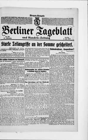 Berliner Tageblatt und Handels-Zeitung on Jul 5, 1918
