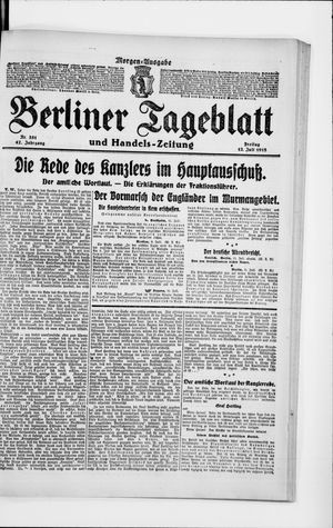 Berliner Tageblatt und Handels-Zeitung on Jul 12, 1918