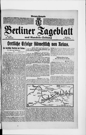 Berliner Tageblatt und Handels-Zeitung vom 17.07.1918