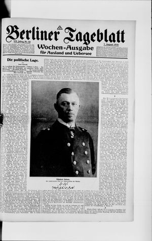 Berliner Tageblatt und Handels-Zeitung vom 07.08.1918