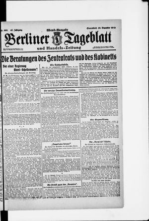 Berliner Tageblatt und Handels-Zeitung on Dec 28, 1918