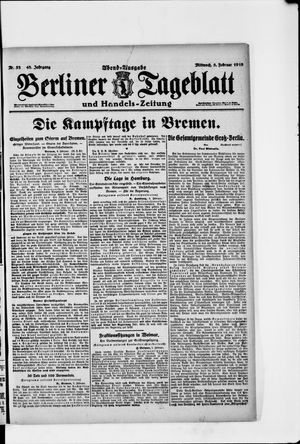 Berliner Tageblatt und Handels-Zeitung vom 05.02.1919