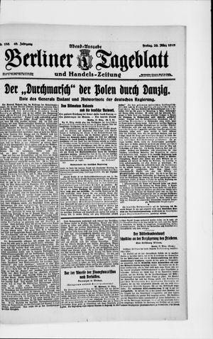 Berliner Tageblatt und Handels-Zeitung vom 28.03.1919