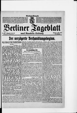 Berliner Tageblatt und Handels-Zeitung vom 05.05.1919