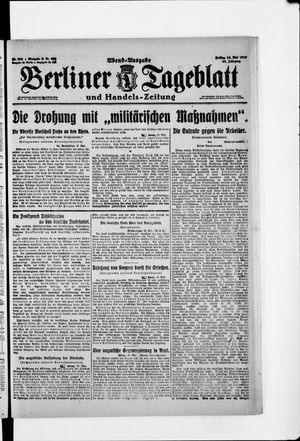 Berliner Tageblatt und Handels-Zeitung vom 16.05.1919