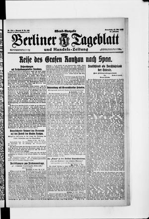Berliner Tageblatt und Handels-Zeitung on May 17, 1919