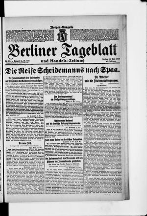 Berliner Tageblatt und Handels-Zeitung vom 23.05.1919