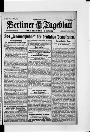 Berliner Tageblatt und Handels-Zeitung vom 04.06.1919