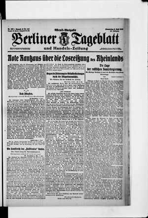 Berliner Tageblatt und Handels-Zeitung vom 05.06.1919