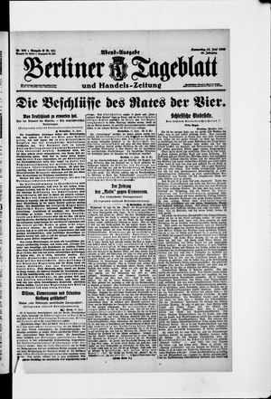Berliner Tageblatt und Handels-Zeitung vom 12.06.1919