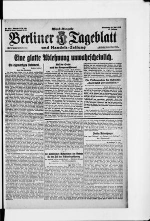 Berliner Tageblatt und Handels-Zeitung vom 19.06.1919