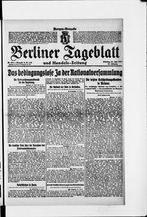 Berliner Tageblatt und Handels-Zeitung vom 24.06.1919