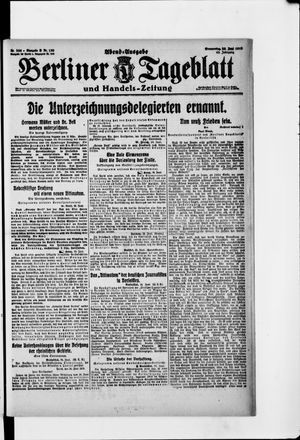Berliner Tageblatt und Handels-Zeitung vom 26.06.1919
