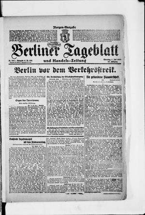 Berliner Tageblatt und Handels-Zeitung on Jul 1, 1919