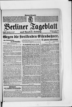 Berliner Tageblatt und Handels-Zeitung vom 02.07.1919