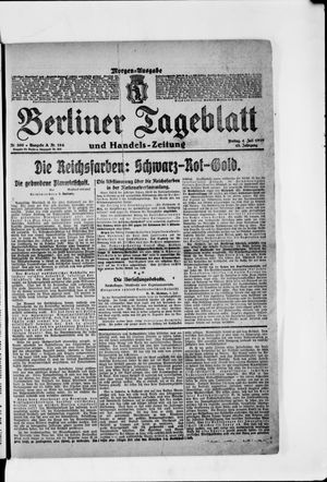 Berliner Tageblatt und Handels-Zeitung vom 04.07.1919