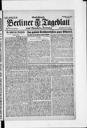 Berliner Tageblatt und Handels-Zeitung on Jul 5, 1919