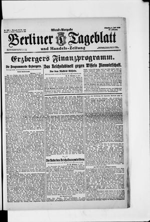 Berliner Tageblatt und Handels-Zeitung vom 08.07.1919