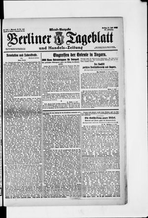 Berliner Tageblatt und Handels-Zeitung vom 11.07.1919