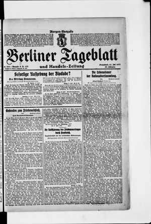 Berliner Tageblatt und Handels-Zeitung vom 12.07.1919