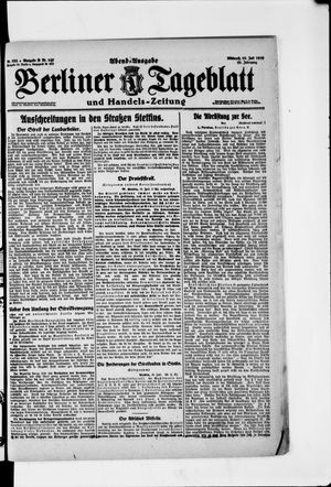 Berliner Tageblatt und Handels-Zeitung vom 16.07.1919